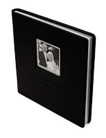 Wedding Album with Leather Cover and Inset Image