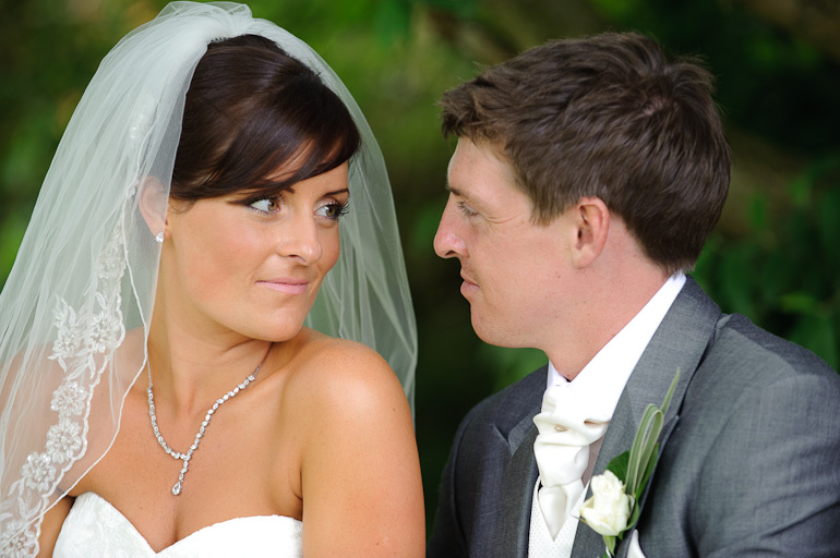 Dorridge Wedding Photography: Bride and Groom at St George and Teresa's, Dorridge