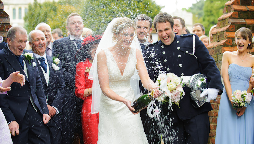 Fantastic Wedding Photography: Bride with Champagne