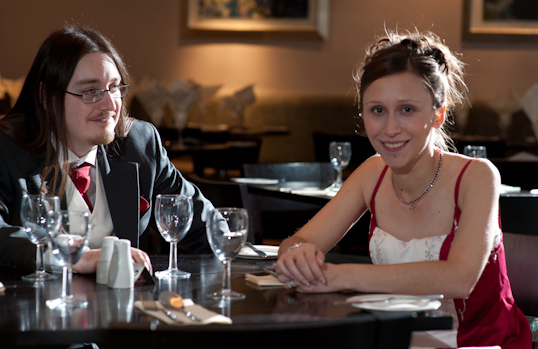 Bride and Groom at The Holiday Inn, Kenilworth