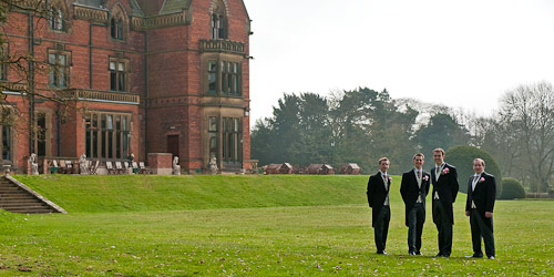 Wedding Party at Wroxall Abbey, Warwickshire