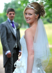 Bride and Groom at Whitefields Country Club